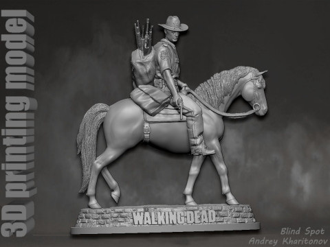The Walking dead Rick Grimes Season 1 3D 打印模型