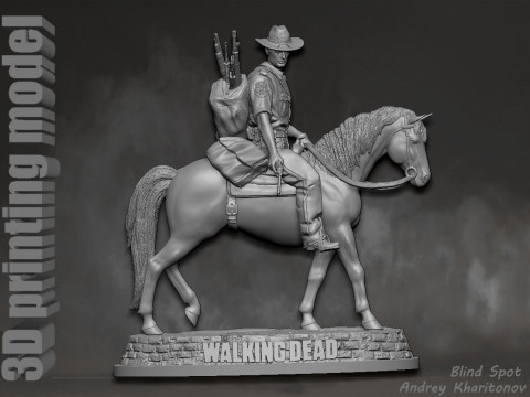 The Walking dead Rick Grimes Season 1 3D 打印模型