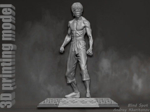 Брюс Ли 3D Принт Модель