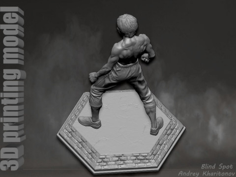 ब्रूस ली 3D प्रिंट मॉडल