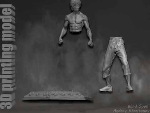 ब्रूस ली 3D प्रिंट मॉडल