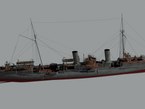 destroyer casabianca 3D Model