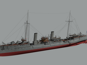 destroyer casabianca 3D Model