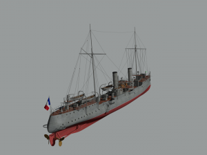 destroyer casabianca 3D Model