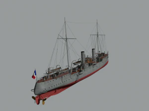 destroyer casabianca 3D Model