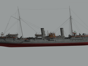 destroyer casabianca 3D Model