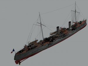 destroyer casabianca 3D Model