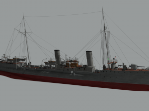 destroyer casabianca 3D Model
