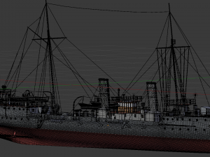 destroyer casabianca 3D Model