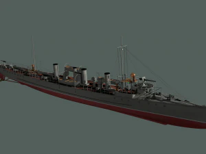 sokol perusak Model 3D