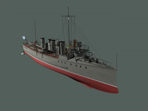 destroyer sokol 3D Model
