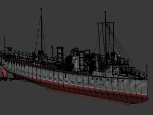 destroyer sokol 3D Model