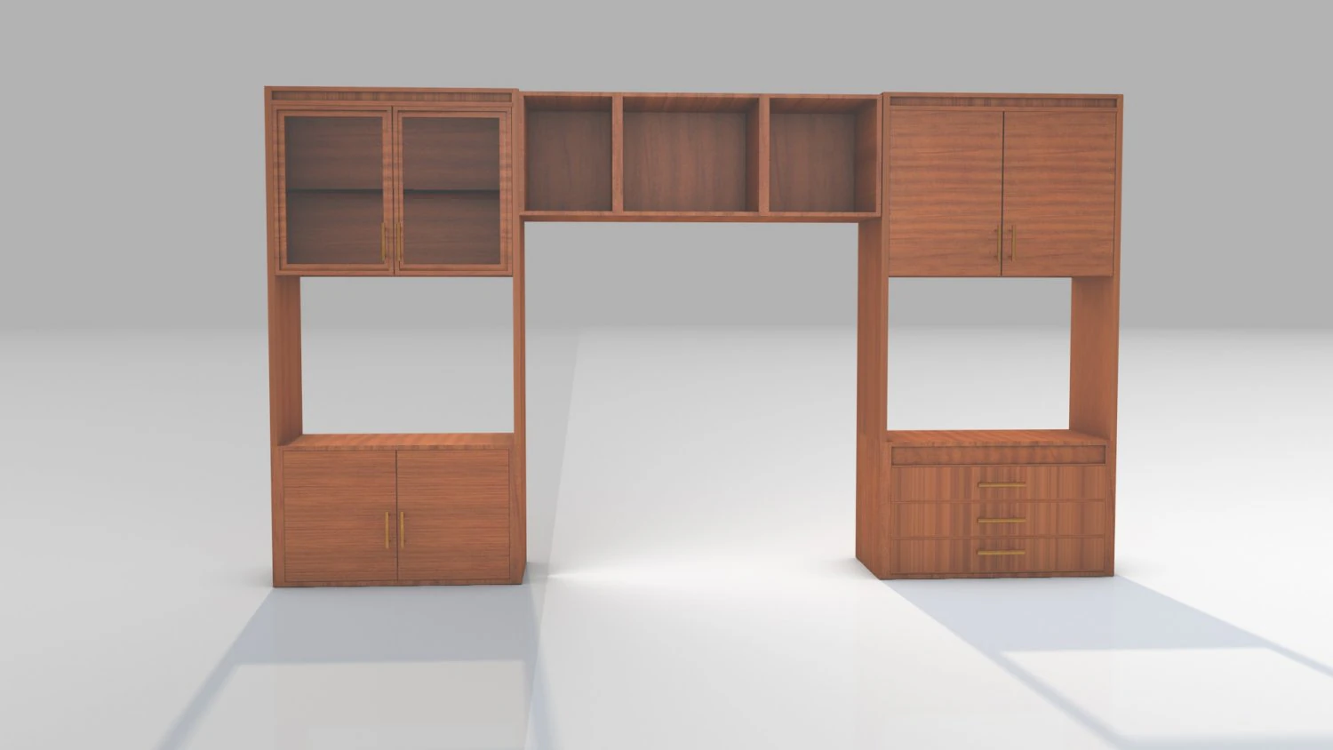 credenza Modello 3D .c4d .max .obj .3ds .fbx .stl .blend 