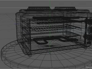 fog&atilde;o Modelo 3D