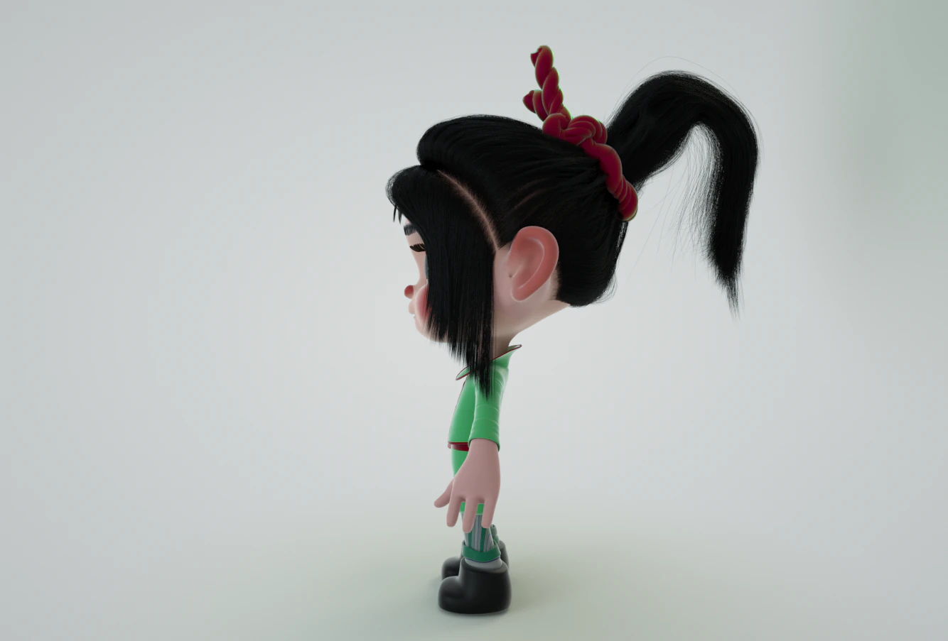 vanellope von schweetz rigget 3D Model .c4d .max .obj .3ds .fbx .stl .blend