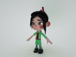 vanellope von schweetz rigget 3D 模型