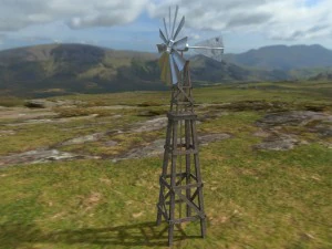 old windmill 3D Model