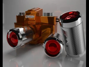 c&acirc;mera dslr ouro Modelo 3D