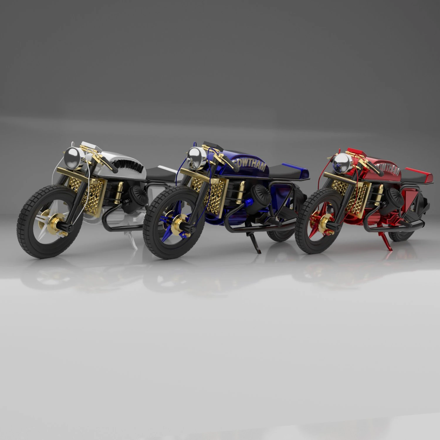street fighter bike 3D Model .c4d .max .obj .3ds .fbx .stl .blend