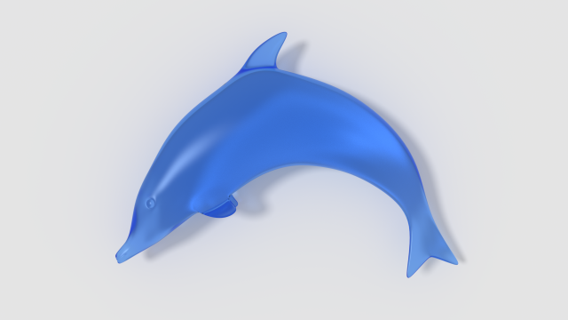 dolphin toy 3D 模型 .c4d .max .obj .3ds .fbx .stl .blend 
