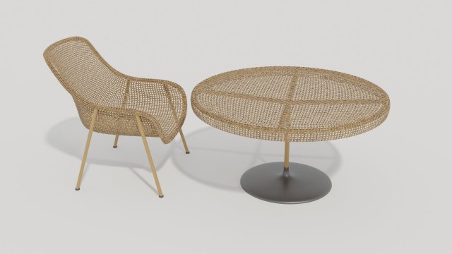 summer cheir and table Modèle 3D .c4d .max .obj .3ds .fbx .stl .blend 