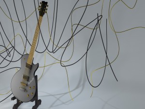 les paul guitar 3D Model