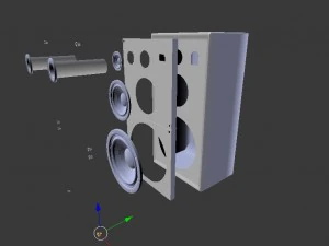 speaker system 3D Model