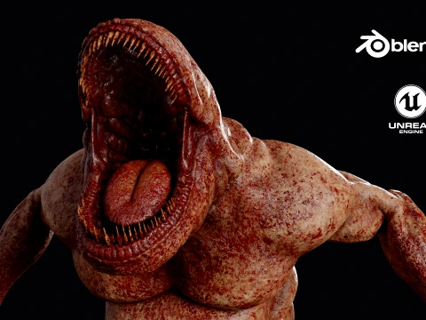 Flesh Mutant Monster Modelo 3D