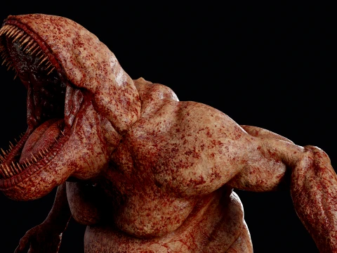 Flesh Mutant Monster 3D Model