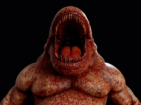 Flesh Mutant Monster 3D Model