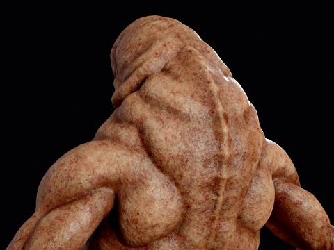 Flesh Mutant Monster 3D Model