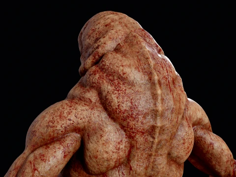 Flesh Mutant Monster 3D Model
