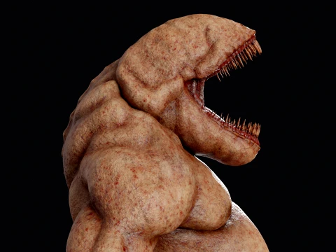 Flesh Mutant Monster 3D Model