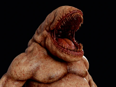 Flesh Mutant Monster 3D Model