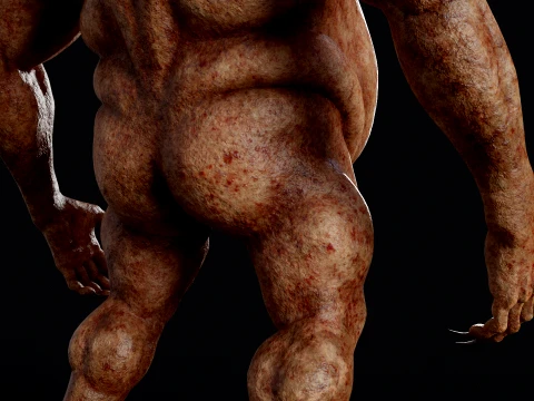 Flesh Mutant Monster 3D Model