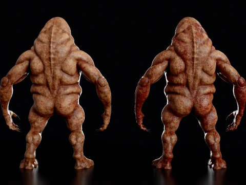 Flesh Mutant Monster 3D Model