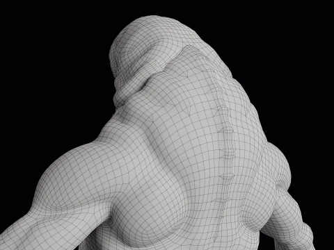 Flesh Mutant Monster 3D Model