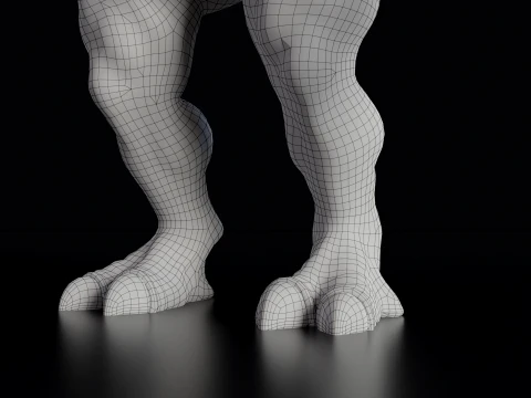 Flesh Mutant Monster 3D Model