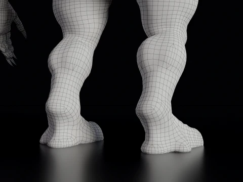 Flesh Mutant Monster 3D Model