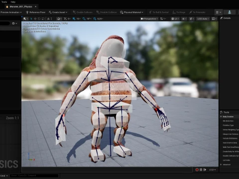 Flesh Mutant Monster 3D Model