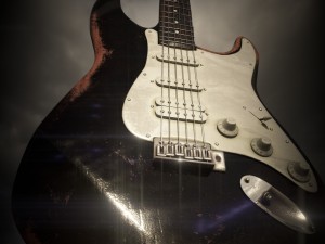 guitar stratocaster high-poly pbr 3D Model