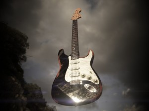 guitar stratocaster high-poly pbr Modèle 3D