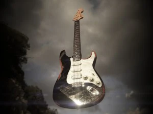 guitar stratocaster high-poly pbr 3D Model