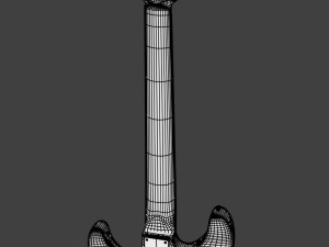 guitar stratocaster high-poly pbr Modèle 3D