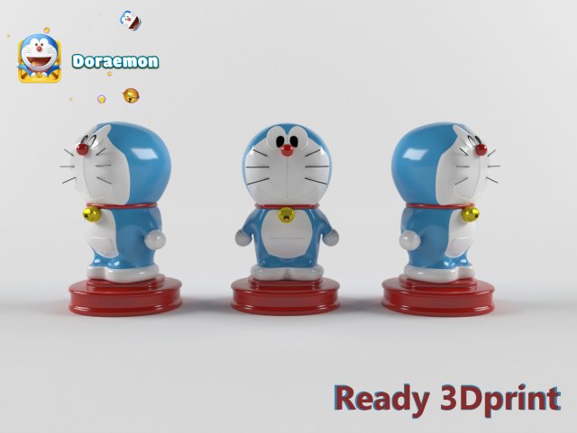 doreamon Model Cetak 3D .c4d .max .obj .3ds .fbx .stl .blend 