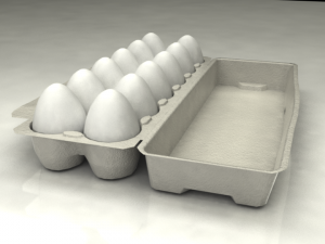 dozen eggs tray 3D 모델