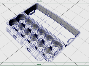 dozen eggs tray 3D 모델