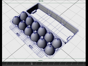 dozen eggs tray 3D 모델