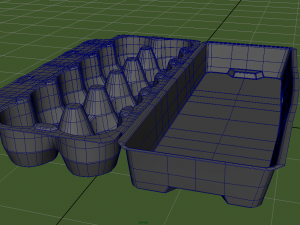 dozen eggs tray 3D 모델