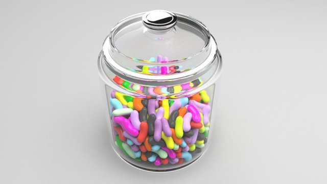 Jellybeans 3D 模型 .c4d .max .obj .3ds .fbx .stl .blend 